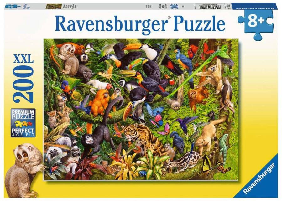 Ravensburger puzzel Bonte jungle Legpuzzel 200 XXL stukjes