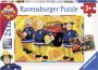 Ravensburger puzzel Brandweerman Sam aan het werk- 2x12 stukjes kinderpuzzel - Thumbnail 1