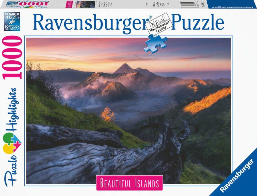 Ravensburger puzzel Bromo vulkaan Indonesië Legpuzzel 1000 stukjes