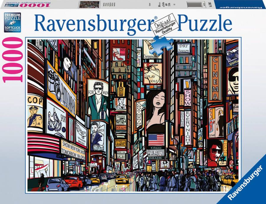 Ravensburger puzzel Bunte StraÃŸe Legpuzzel 1000 stukjes