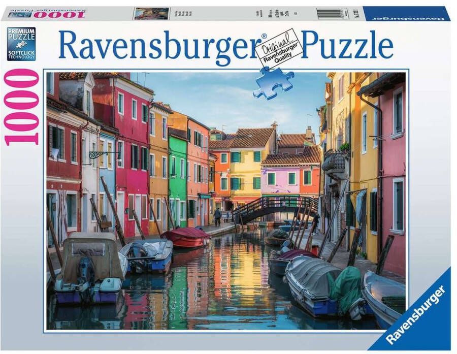 Ravensburger puzzel Burano Italië Legpuzzel 1000 stukjes