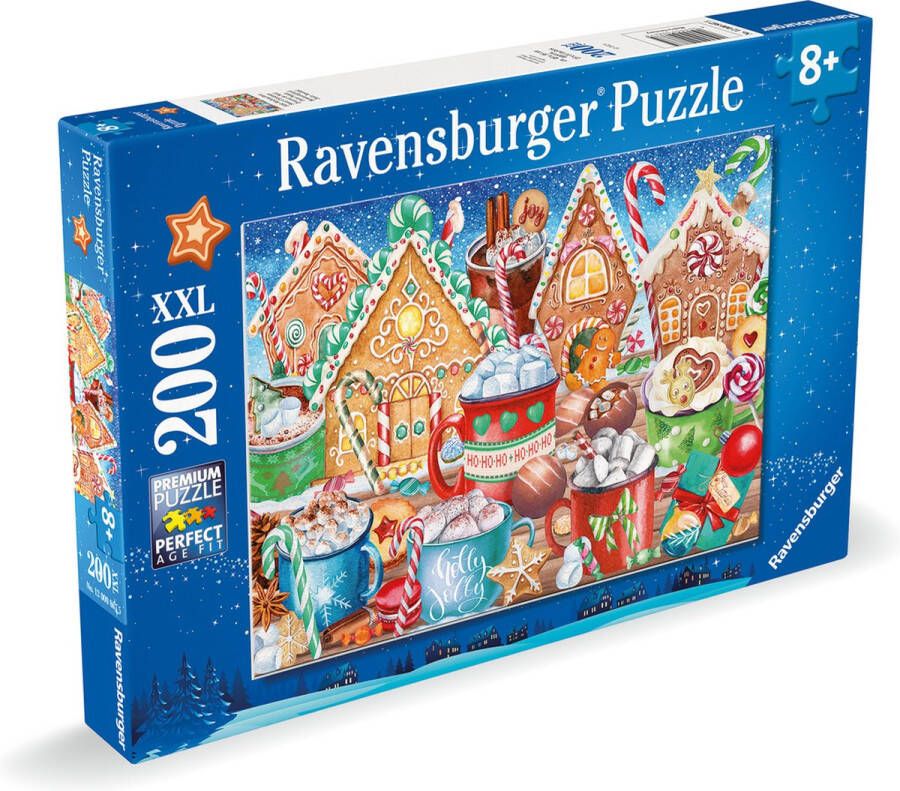 Ravensburger puzzel Candy Canes and Cocoa legpuzzel 200 stukjes