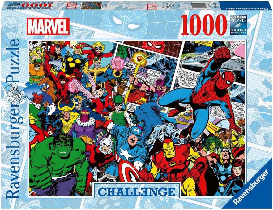 Merkloos Sans marque Ravensburger puzzel Challenge Marvel legpuzzel 1000 stukjes