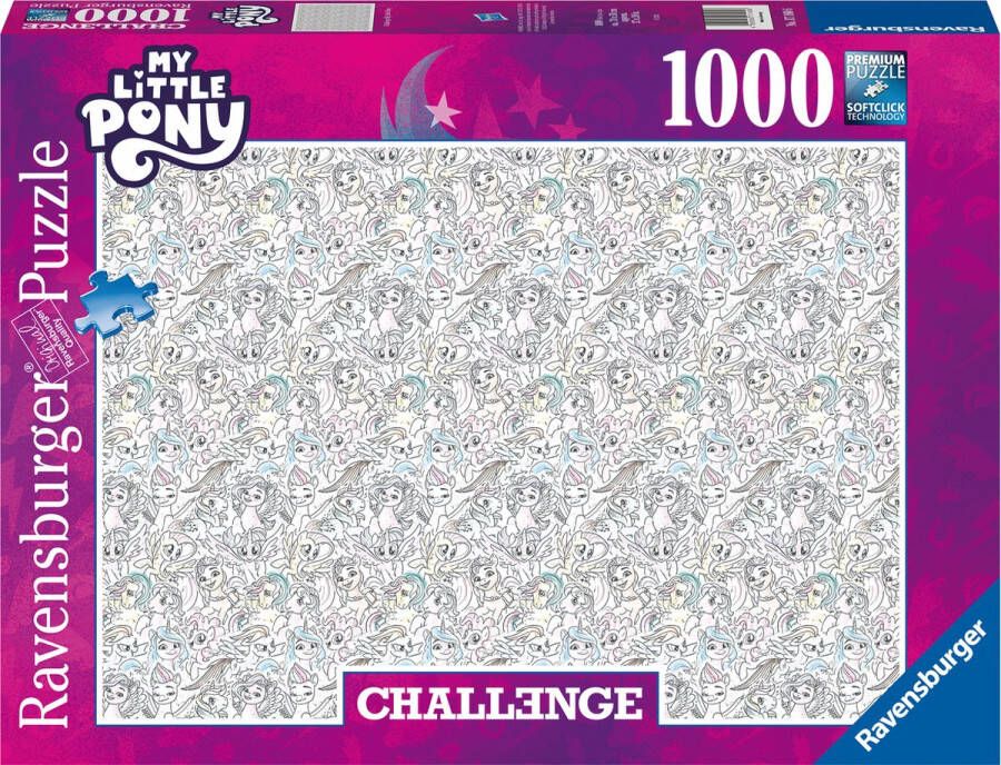 Ravensburger puzzel Challenge My Little Pony Legpuzzel 1000 stukjes