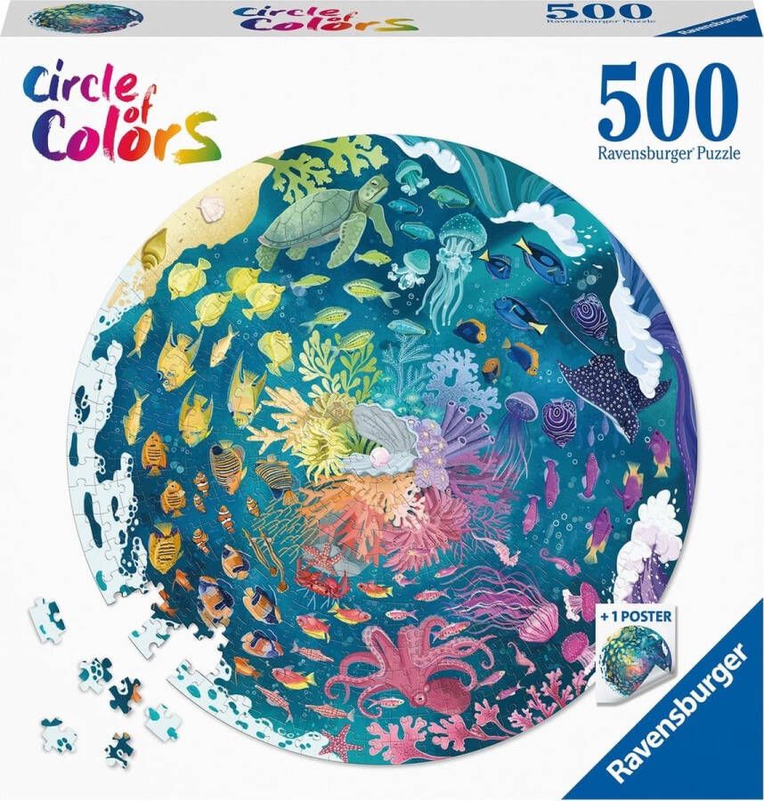 Ravensburger puzzel Circle of Colors Ocean and Submarine Legpuzzel 500 stukjes