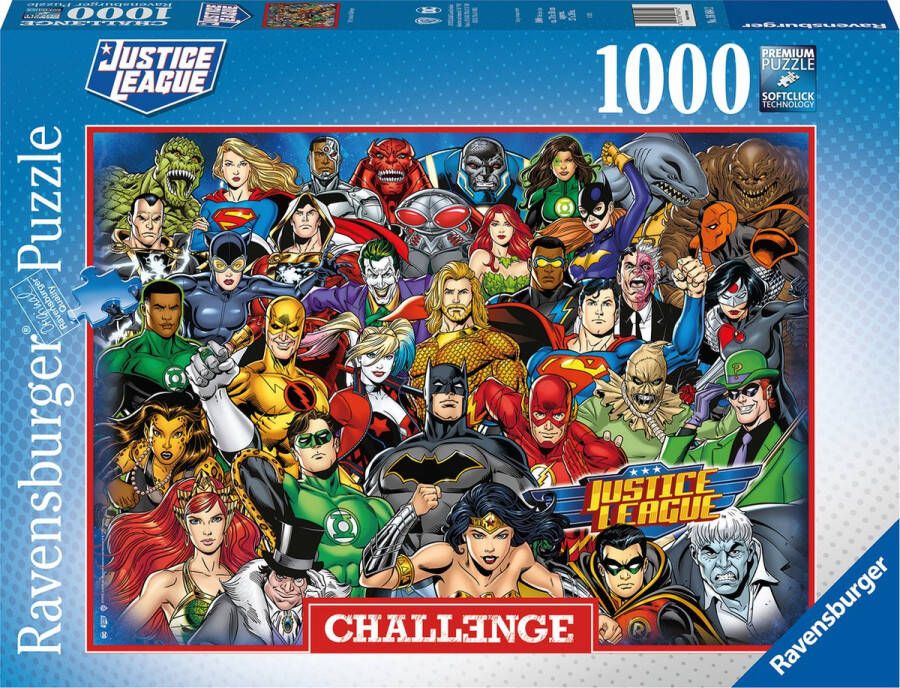 Ravensburger puzzel DC Comics Legpuzzel 1000 stukjes Challenge