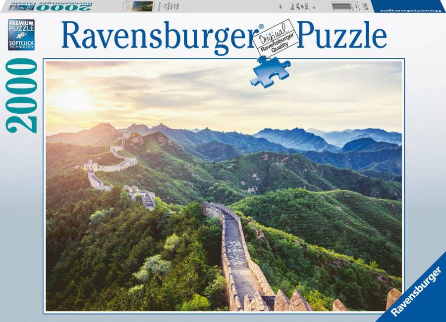 Ravensburger puzzel 2000 stukjes chinese muur in het zonlicht