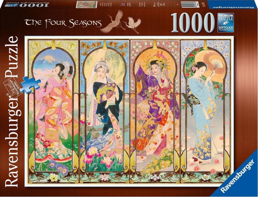 Ravensburger puzzel De vier Seizoenen Japan Legpuzzel 1000 stukjes