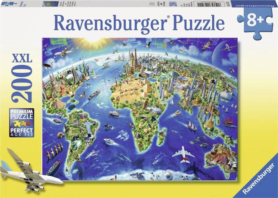 Ravensburger puzzel De Wereld in Symbolen Legpuzzel 200XXL stukjes
