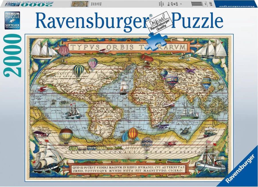 Ravensburger Puzzel De wereld rond Legpuzzel 2000 stukjes
