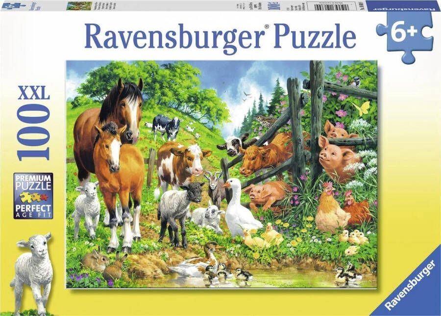 Ravensburger puzzel Dierenbijeenkomst Legpuzzel 100 stukjes