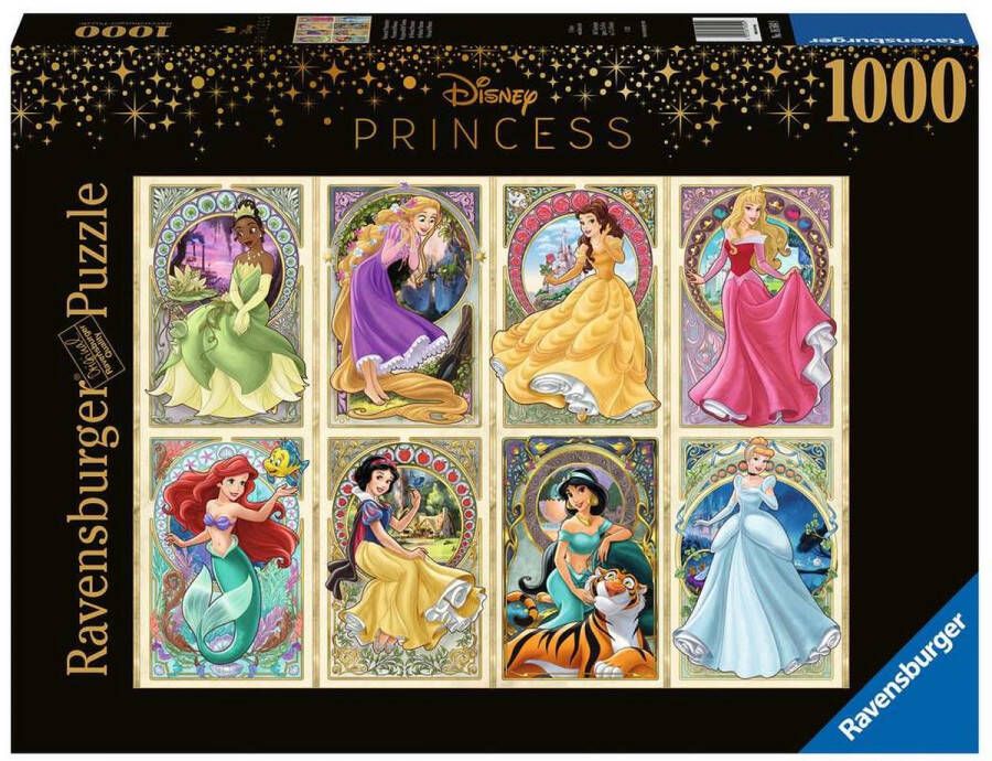 Ravensburger puzzel Disney Art Nouveau Prinsessen Legpuzzel 1000 stukjes