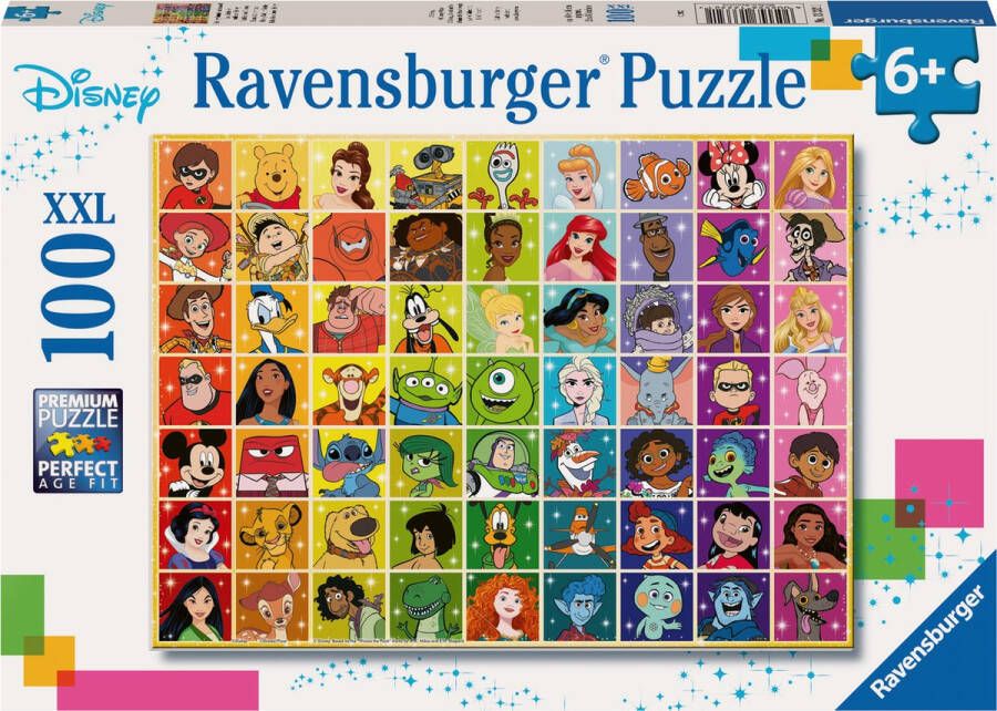 Ravensburger puzzel Disney collage Legpuzzel 100 XXL stukjes