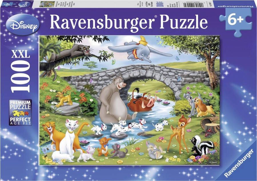 Ravensburger puzzel Disney Familie Animal Friends Legpuzzel 100 stukjes