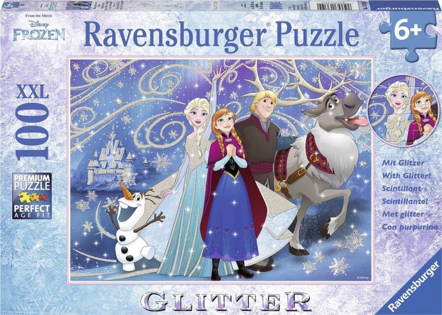 Ravensburger puzzel Disney Frozen. Glinsterende sneeuw Legpuzzel 100 stukjes