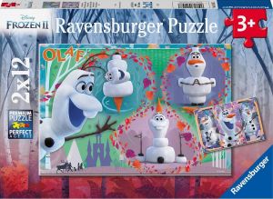 Ravensburger puzzel Disney Frozen Iedereen houdt van Olaf 2x12 stukjes kinderpuzzel