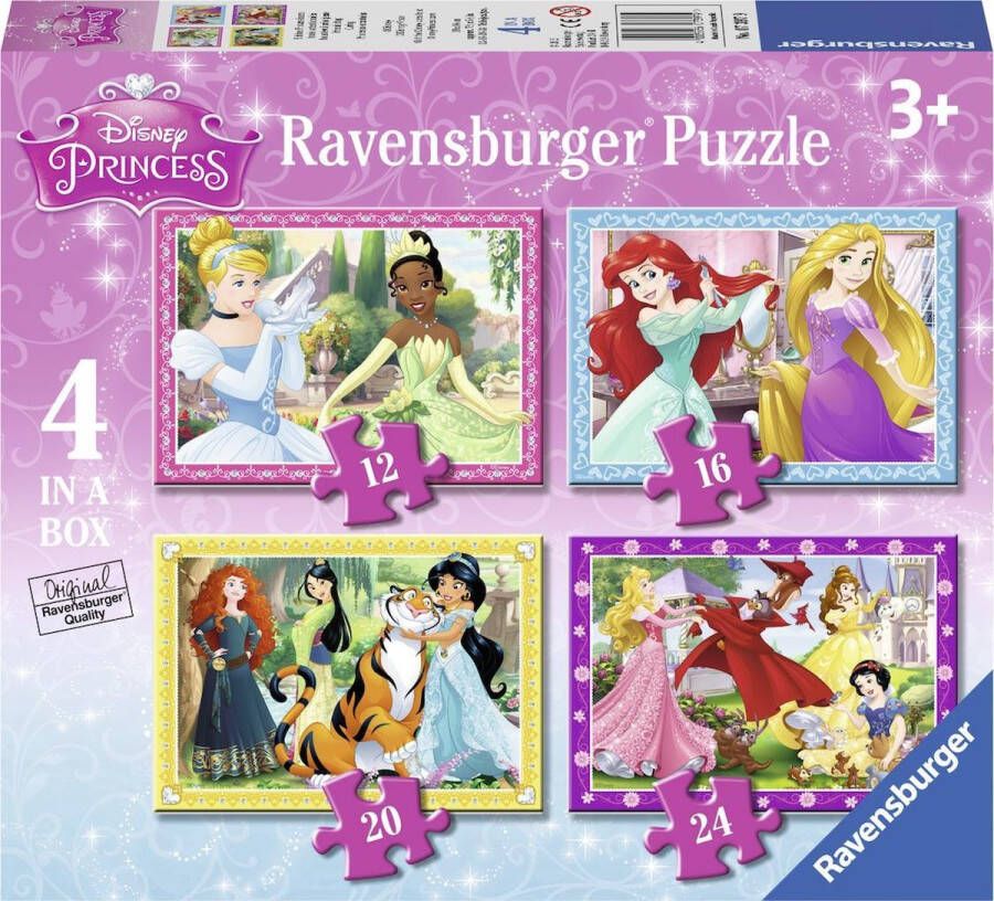 Ravensburger puzzel Disney Princess 12+16+20+24 stukjes kinderpuzzel