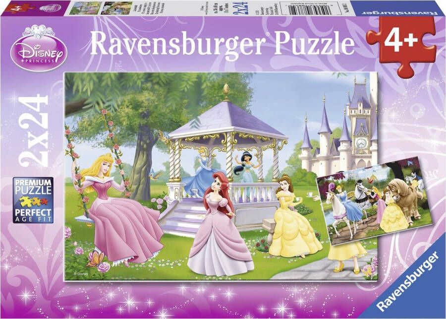 Ravensburger puzzel Disney Princess Betoverende prinsessen 2x24 stukjes kinderpuzzel