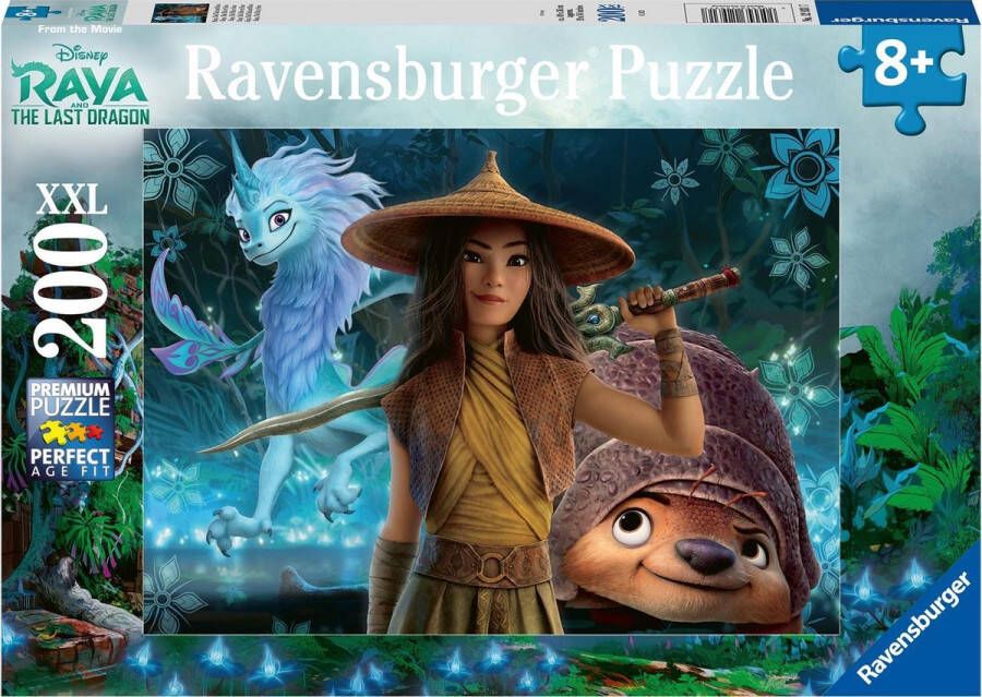 Ravensburger Puzzel 200 stukjes XXL Raya Tuk en Sisu Disney Raya en de laatste draak