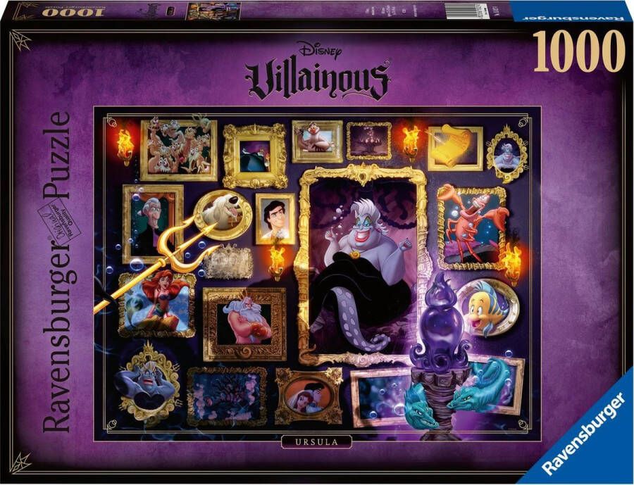 Merkloos Sans marque Ravensburger puzzel Disney Villainous: Ursula Legpuzzel 1000 stukjes