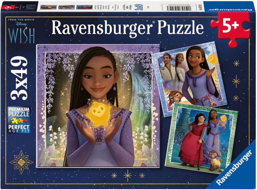 Ravensburger puzzel Disney Wish Legpuzzel 3x49 stukjes