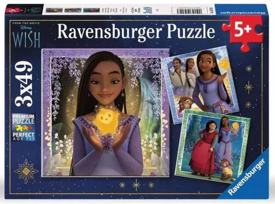 Ravensburger puzzel Disney Wish Legpuzzel 3x49 stukjes