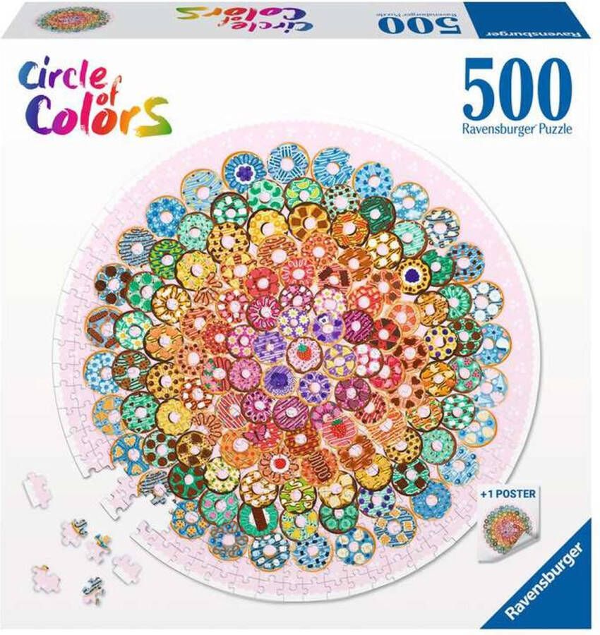 Ravensburger Puzzel Circle of Colors Donuts Legpuzzel 500 stukjes