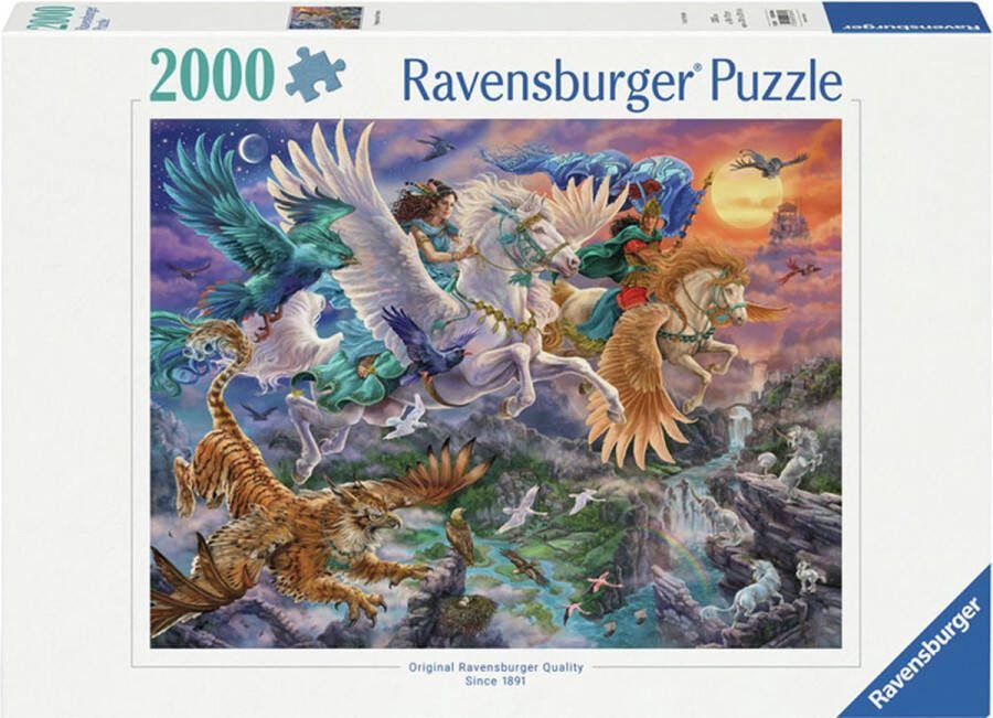 Ravensburger puzzel Door de lucht op een Pegasus Legpuzzel 2000 stukjes