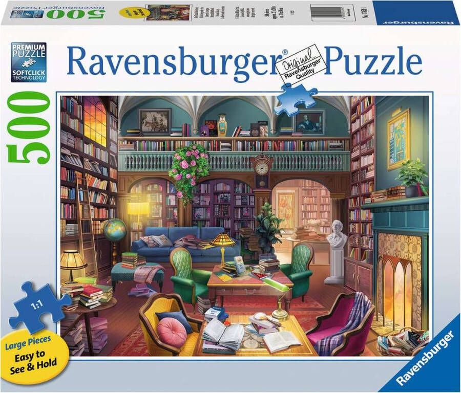 Ravensburger puzzel Droombibliotheek Legpuzzel 500 Large Format stukjes