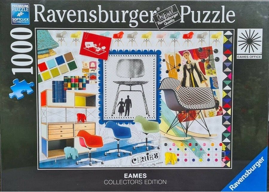 Ravensburger puzzel Eames Design Spectrum Legpuzzel 1000 stukjes