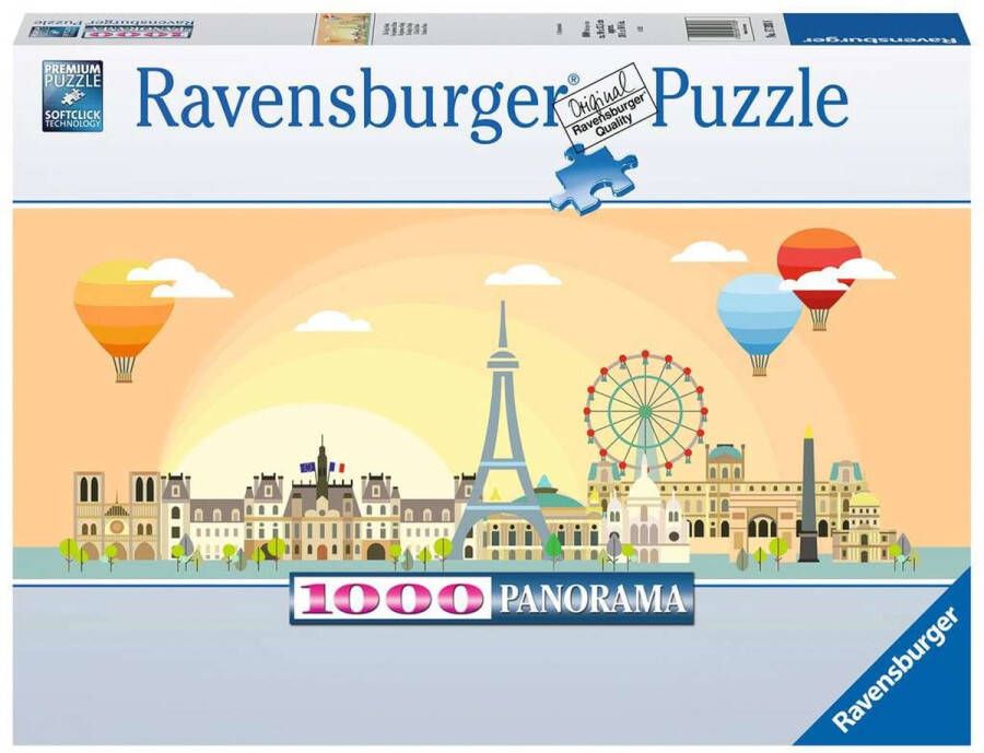 Ravensburger puzzel Een dag in Parijs Legpuzzel 1000 stukjes