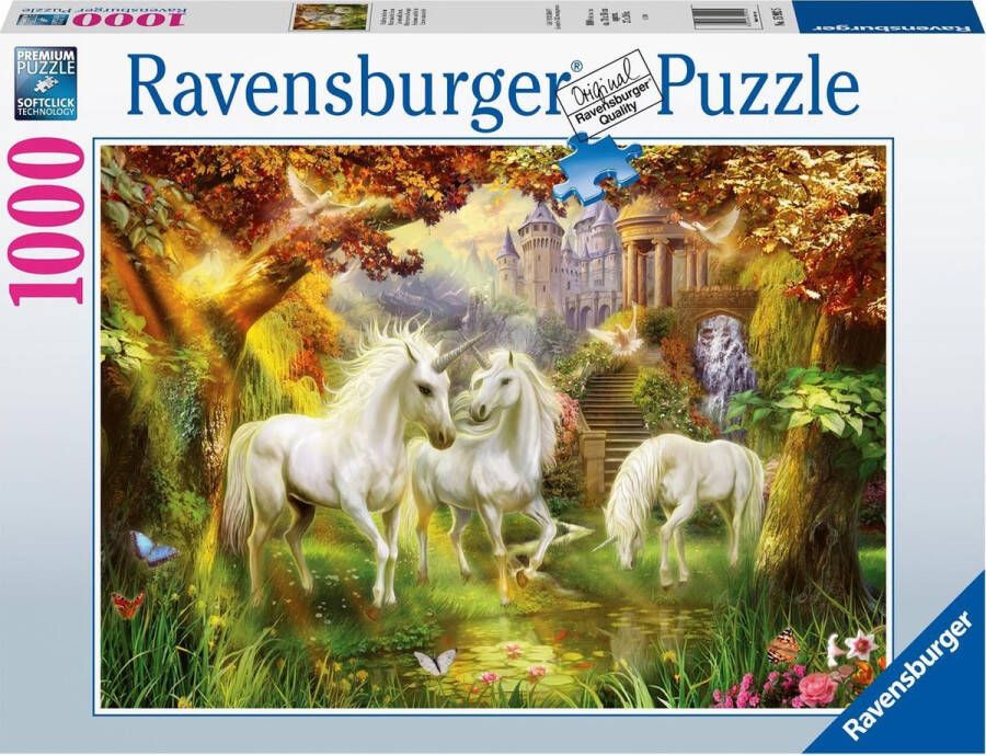 Ravensburger puzzel Eenhoorns in de herfst Legpuzzel 1000 stukjes