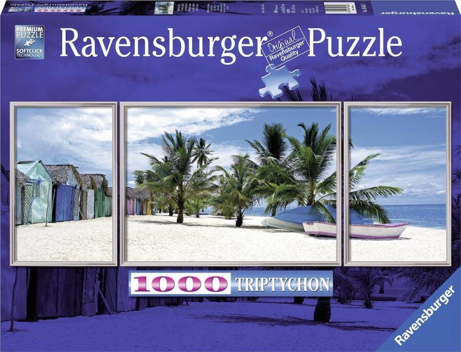 Ravensburger puzzel Eiland Saona Caraïben Legpuzzel 1000 stukjes triptychon