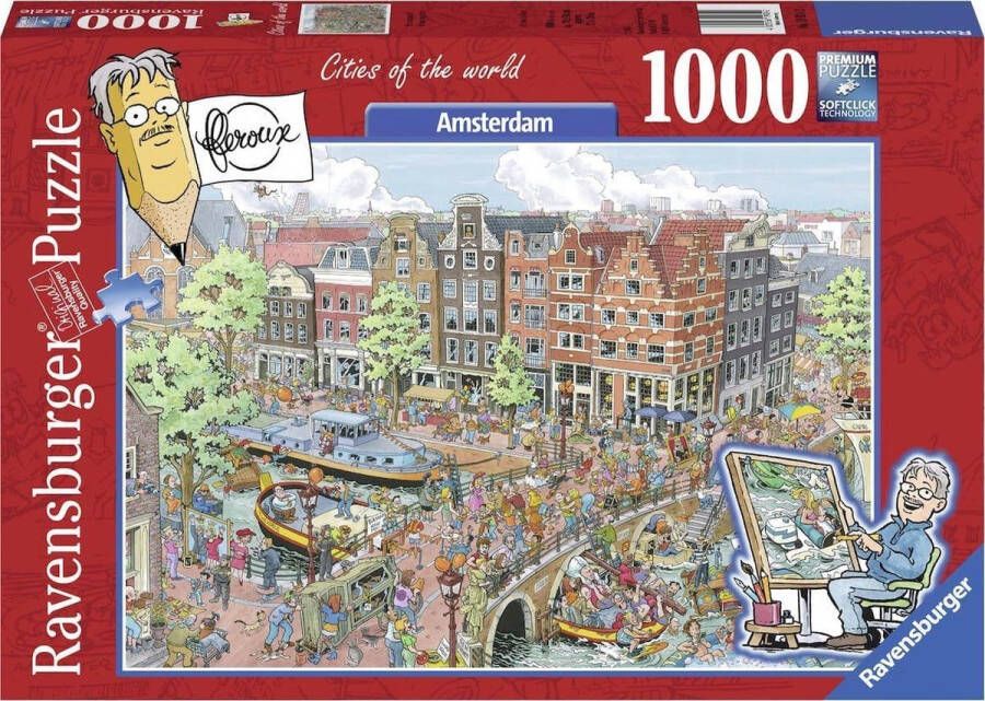 Ravensburger puzzel Fleroux Amsterdam Legpuzzel 1000 stukjes