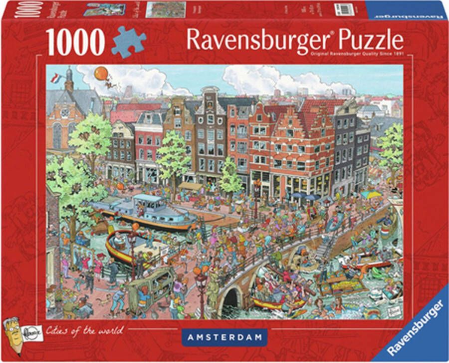 Ravensburger puzzel Fleroux Amsterdam Legpuzzel 1000 stukjes