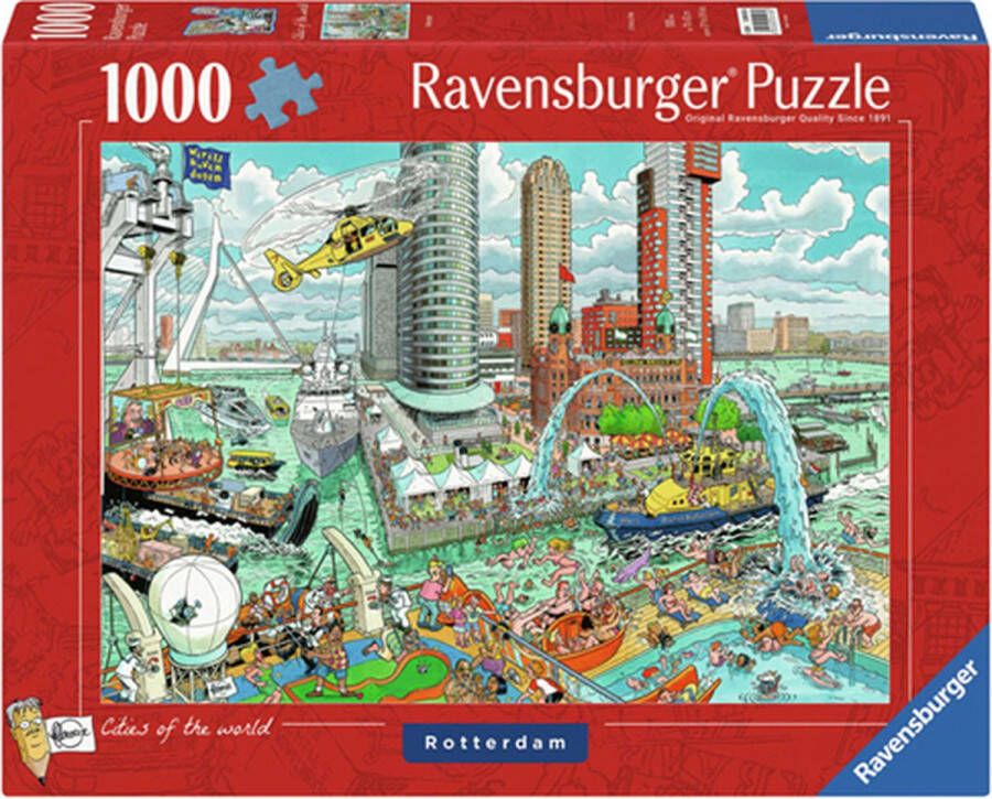 Ravensburger puzzel Fleroux Rotterdam Legpuzzel 1000 stukjes