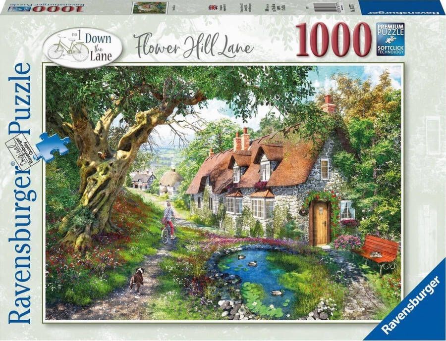 Ravensburger puzzel Flower Hill Lane Legpuzzel 1000 stukjes