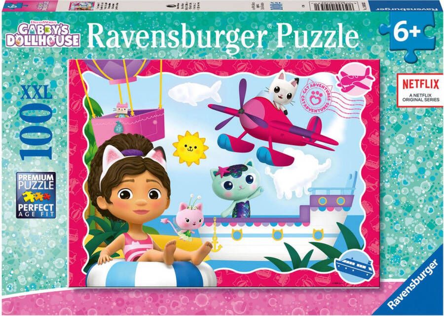 Ravensburger puzzel Gabby's Dollhouse Legpuzzel 100 XXL stukjes