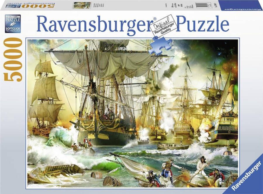 Ravensburger puzzel Gevecht op de hoge zee Legpuzzel 5000 stukjes
