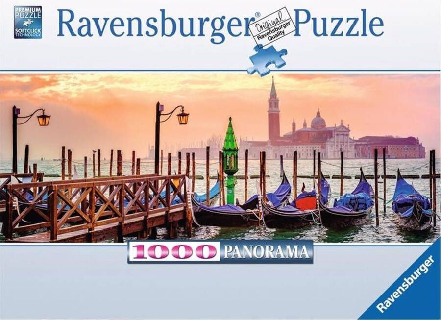 Ravensburger puzzel Gondels in VenetiÃ Panorama Legpuzzel 1000 stukjes