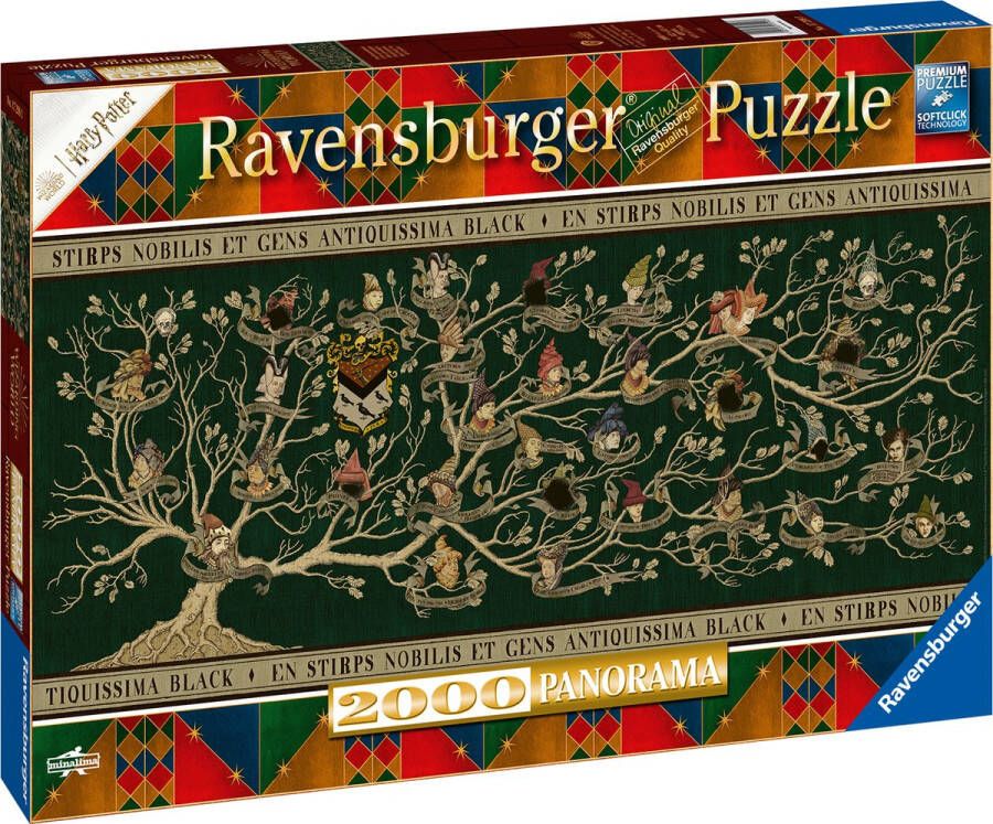 Ravensburger puzzel Harry Potter: Stamboom Panorama Legpuzzel 2000 stukjes