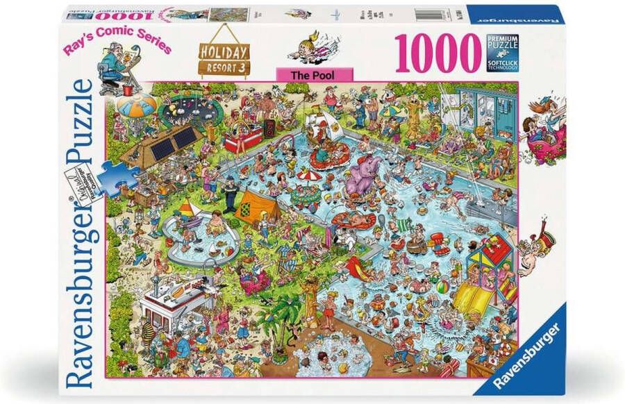 Ravensburger puzzel Holiday resort 3: The Pool Legpuzzel 1000 stukjes