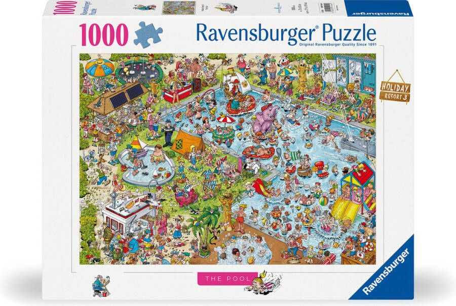 Ravensburger puzzel Holiday resort 3: The Pool Legpuzzel 1000 stukjes