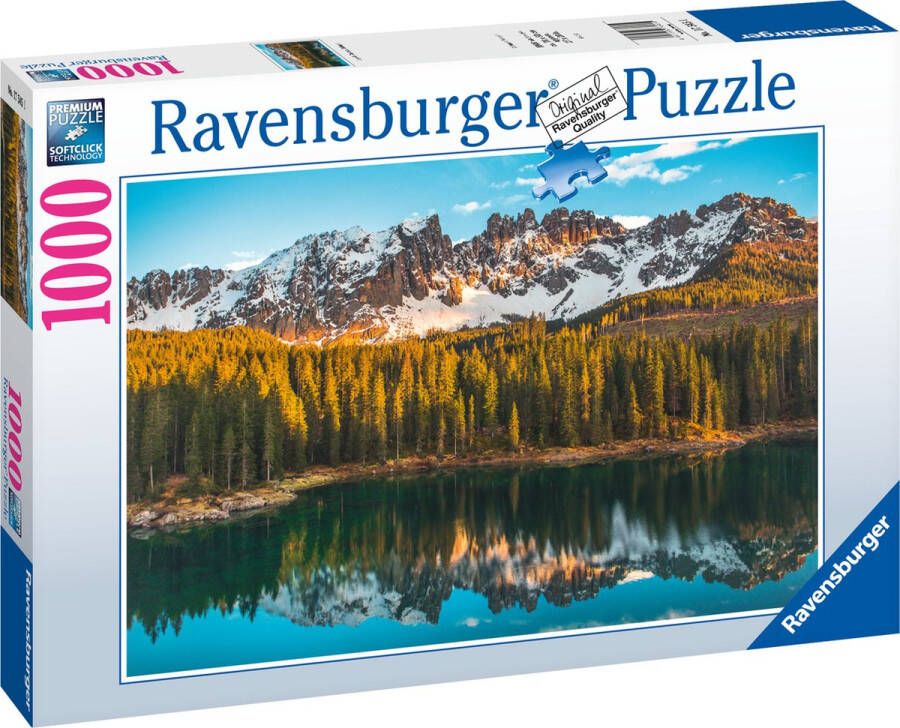 Ravensburger puzzel Italian landscapes: Lago di Carezza Legpuzzel 1000 stukjes