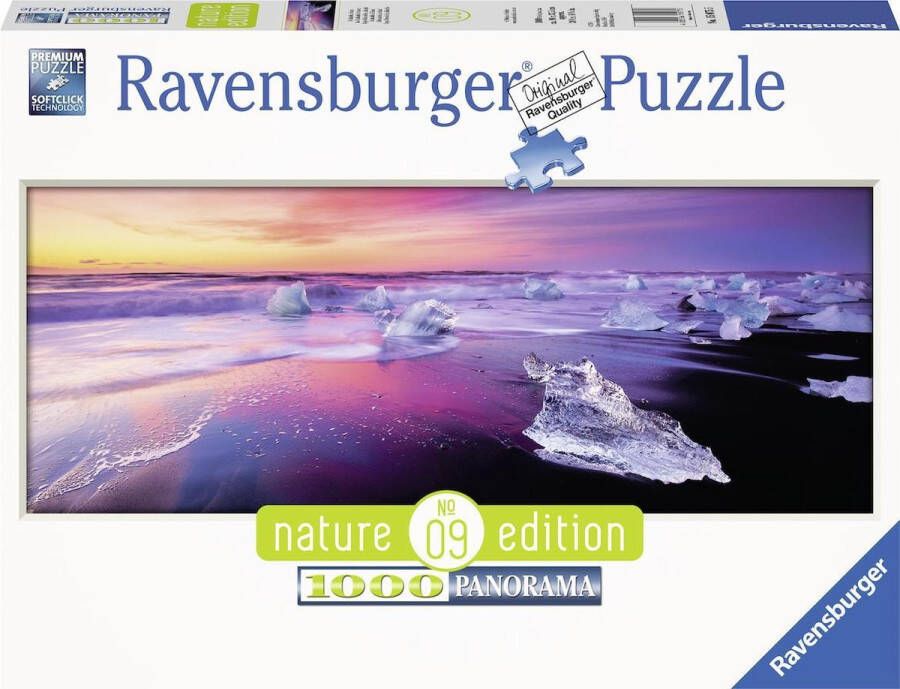 Ravensburger puzzel Jökulsárlón Ijsland Nature Edition Panorama Legpuzzel 1000 stukjes