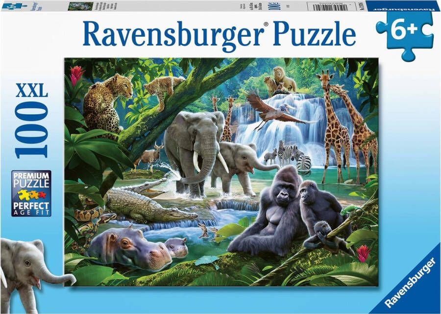 Ravensburger puzzel Jungle dieren Legpuzzel 100 XXL stukjes
