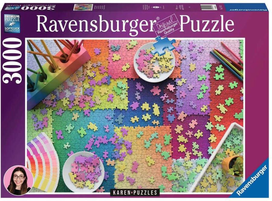 Ravensburger Puzzel Karen puzzles: Puzzels op puzzels Legpuzzel 3000 stukjes