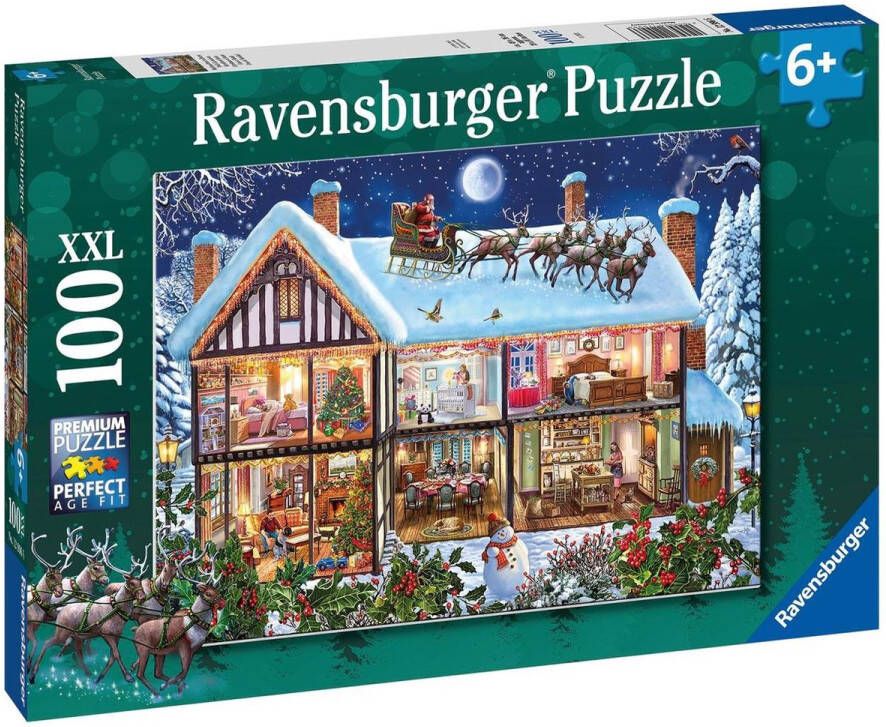 Ravensburger puzzel Kerstmis Thuis Legpuzzel 100XXL stukjes