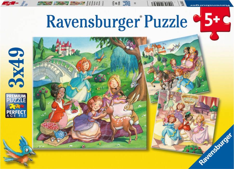Ravensburger puzzel Kleine Prinsessen Legpuzzel 3x49 stukjes