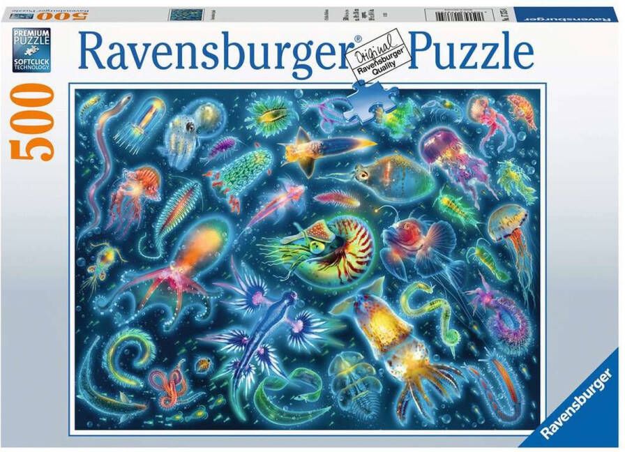 Ravensburger puzzel Kleurrijke kwallen Legpuzzel 500 stukjes